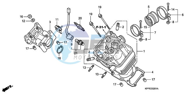 CYLINDER HEAD (CBR125RW7/RW9/RWA)