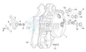 RS 125 Tuono drawing Clutch cover