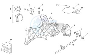 Sport City Street 125 4t 4v e3 drawing Rear caliper