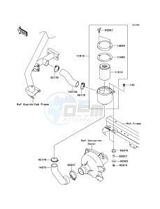 MULE 4010 TRANS 4x4 DIESEL KAF950G9F EU drawing Air Cleaner-Belt Converter