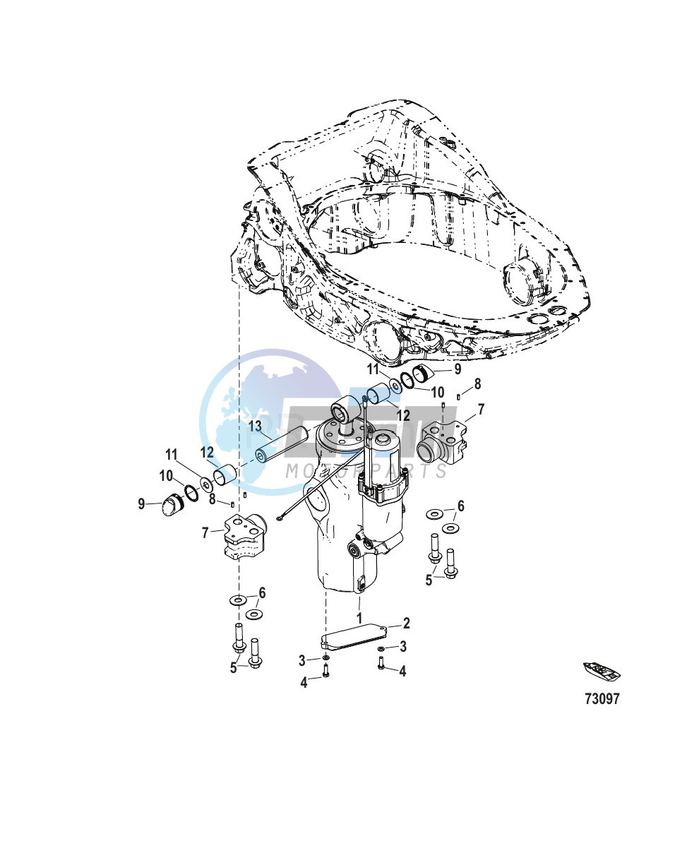 Power Trim Mounting Components