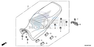 VFR1200XDH 2ED - (2ED) drawing SEAT