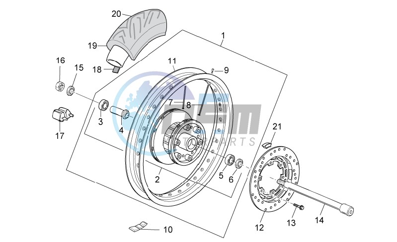 Rear wheel I