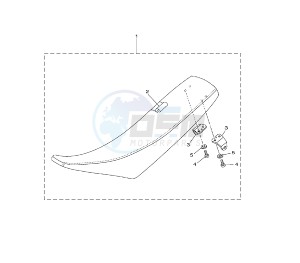 YZ LC 125 drawing SEAT