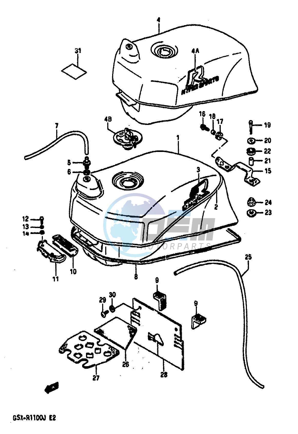 FUEL TANK (MODEL J)