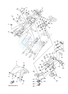 MT09 900 (1RC9) drawing FENDER