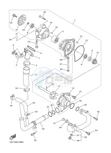 FZ1-S FZ1 FAZER 1000 (1CAM) drawing WATER PUMP