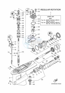 F350AETX drawing PROPELLER-HOUSING-AND-TRANSMISSION-1