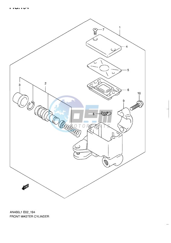 FRONT MASTER CYLINDER