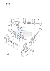 LT-F250 (E2) drawing CAM SHAFT - VALVE