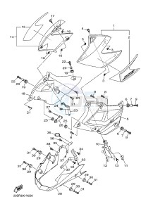 XJ6N 600 XJ6-N (NAKED) (20SS) drawing SIDE COVER 2