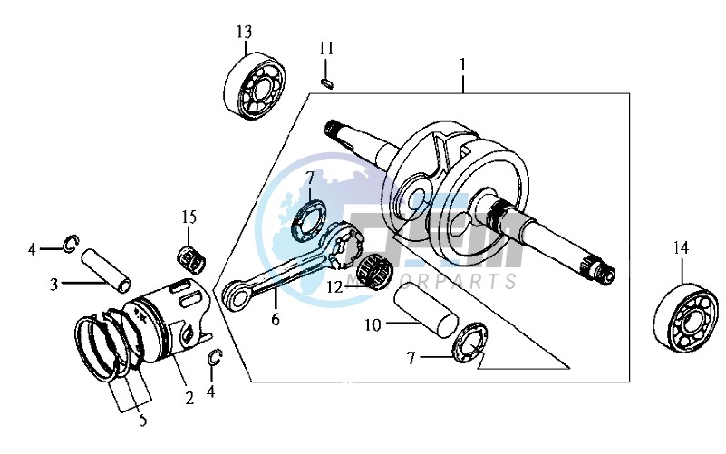 CRANKSHAFT / PISTON / PISTON RING