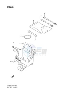 DL 650 V-STROM EU-UK drawing BATTERY HOLDER