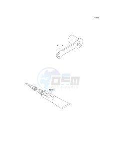 KDX 200 H (H10-H11) drawing OWNERS TOOLS