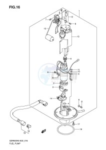 GSR600 (E2) drawing FUEL PUMP (MODEL K6 K7 K8)