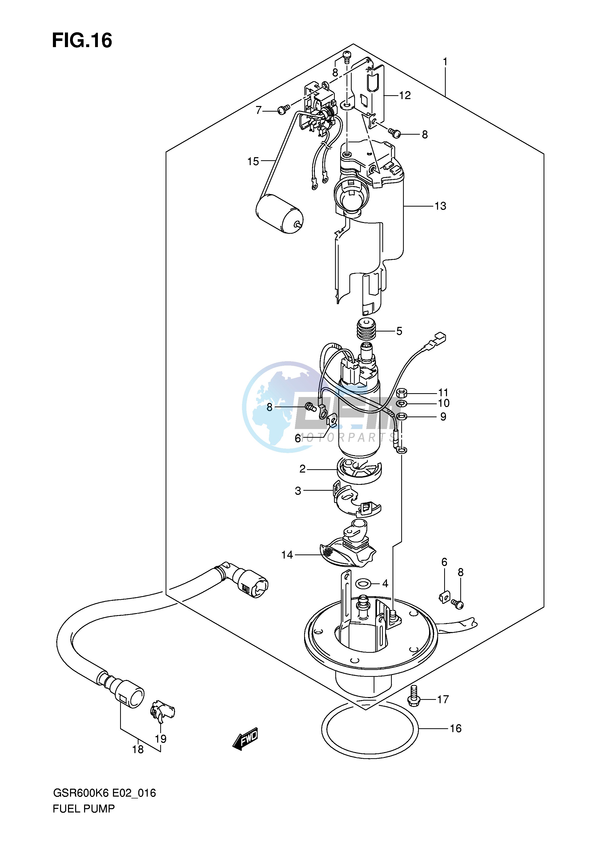 FUEL PUMP (MODEL K6 K7 K8)