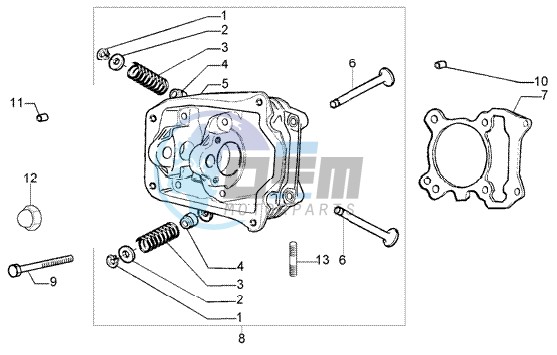 Cylinder head - valves