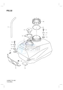 UH200G BURGMAN EU drawing FUEL TANK