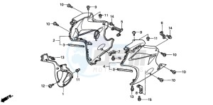 VFR800A drawing LOWER COWL