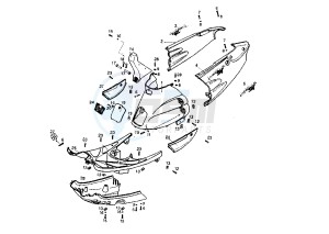 PADDOCK - 50 cc drawing REAR BODY