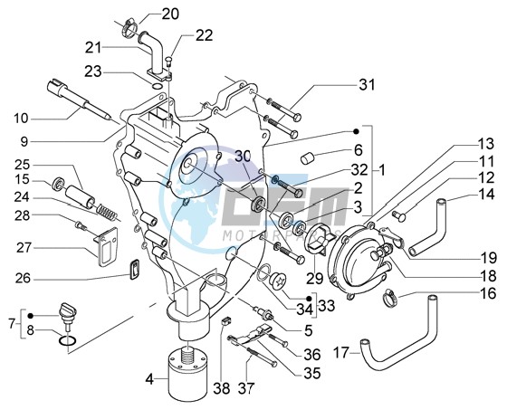 Flywheel Cover-Oil Filter