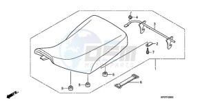 TRX500FPEA U / EC PS drawing SEAT