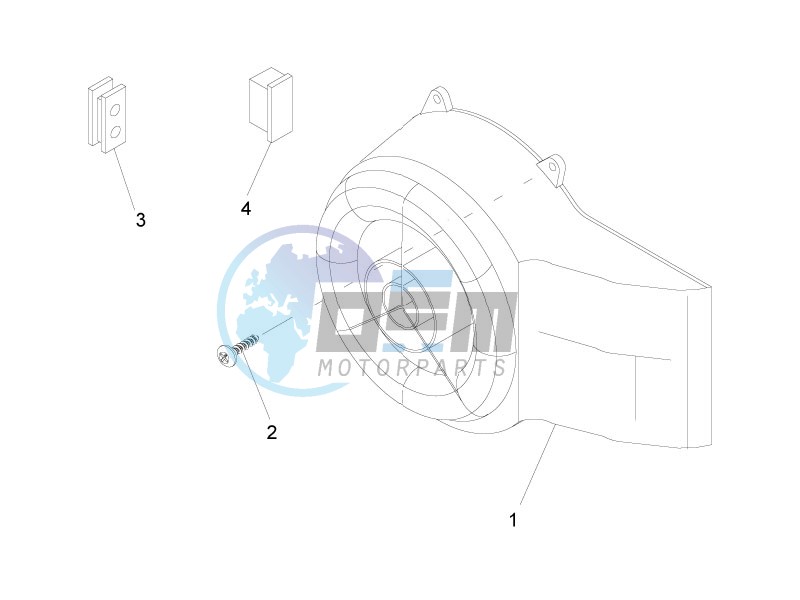 Flywheel magneto cover - Oil filter