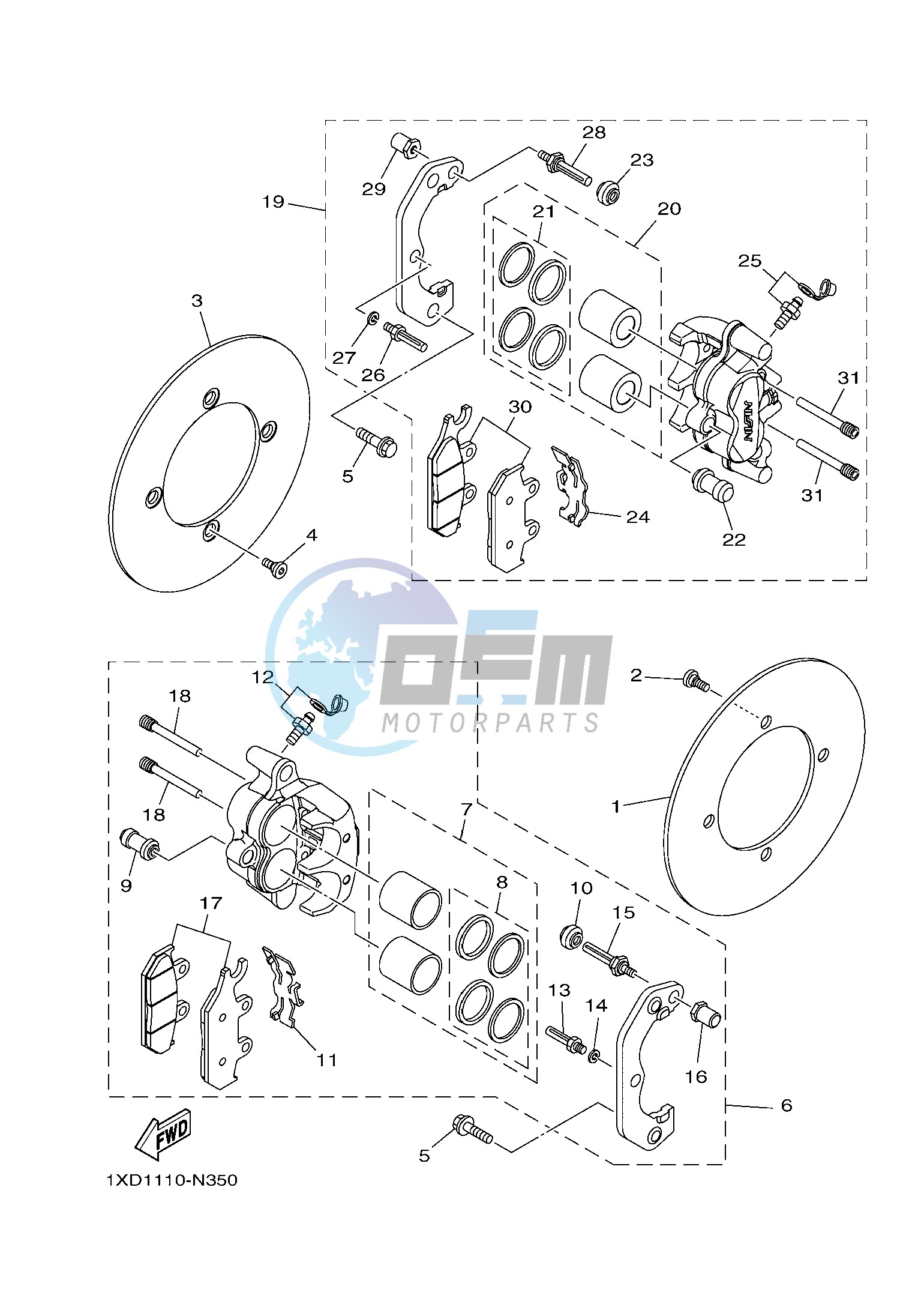 FRONT BRAKE CALIPER