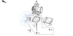 CR500R drawing CARB. OPTIONAL PARTS KIT