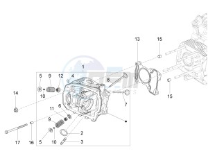 150 4T 3V ie Primavera (NAFTA) drawing Head unit - Valve