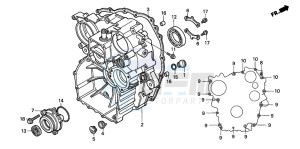 GL1500C F6C drawing REAR CASE