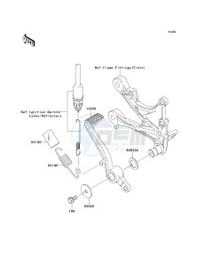 ZX 636 C [NINJA ZX-6R] (C1) C1 drawing BRAKE PEDAL_TORQUE LINK