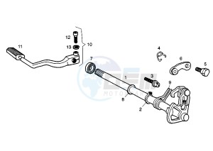 SENDA SM - 50 cc drawing GEAR CHANGE MECHANISM