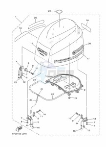 F250GETX drawing FAIRING-UPPER