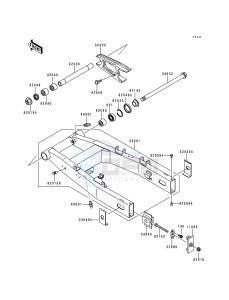 ZR 750 F [ZR-7] (F1) drawing SWINGARM