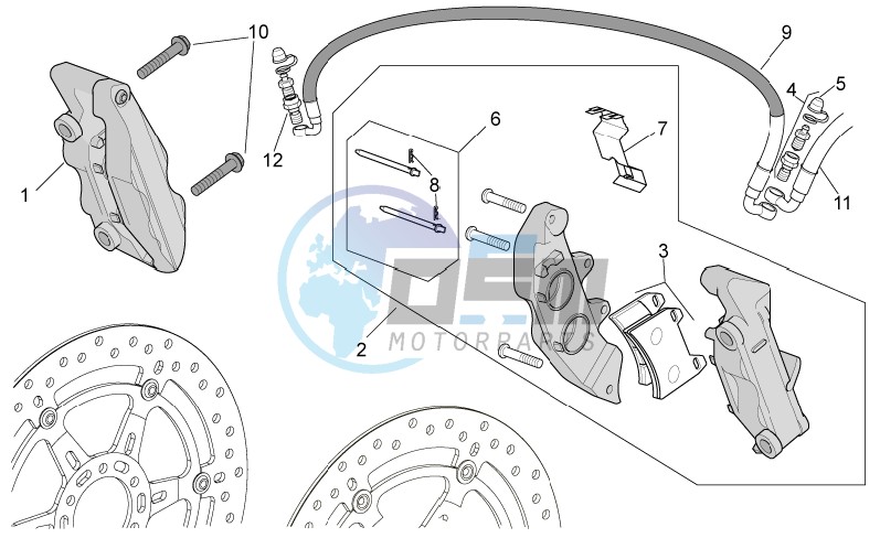 Front brake caliper