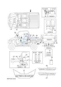 YXM700E YXM70VPAK (B5FH) drawing EMBLEM & LABEL 1