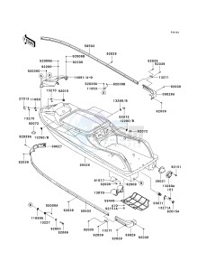 JS 800 A [800 SX-R] (A6F-A9F) A6F drawing HULL