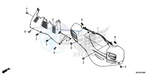 GL1800CF F6C ED drawing LOWER COWL