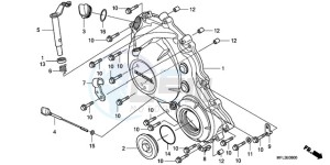 CBR1000RR9 Australia - (U / PSW) drawing RIGHT CRANKCASE COVER