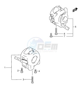 GSF250V (E24) Bandit drawing HANDLE SWITCH