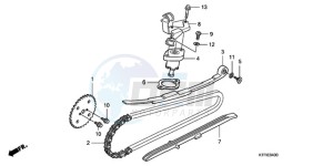 SH1259 ED / 2ED drawing CAM CHAIN/TENSIONER