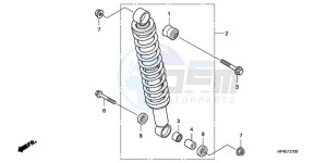 TRX420FPM9 U / 4WD drawing REAR CUSHION