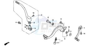 CRF250R drawing PEDAL/KICK STARTER ARM