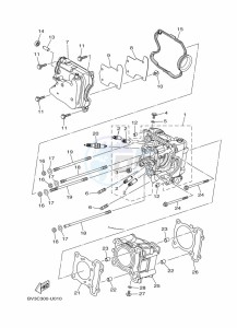 YP125RA XMAX 125 (BMJ1) drawing STEERING