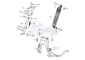 METAL–X - 50 cc drawing REAR SUSPENSION STAND