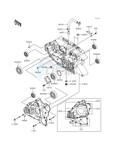 KVF 400 B [PRAIRIE 400] (B1) [PRAIRIE 400] drawing CRANKCASE