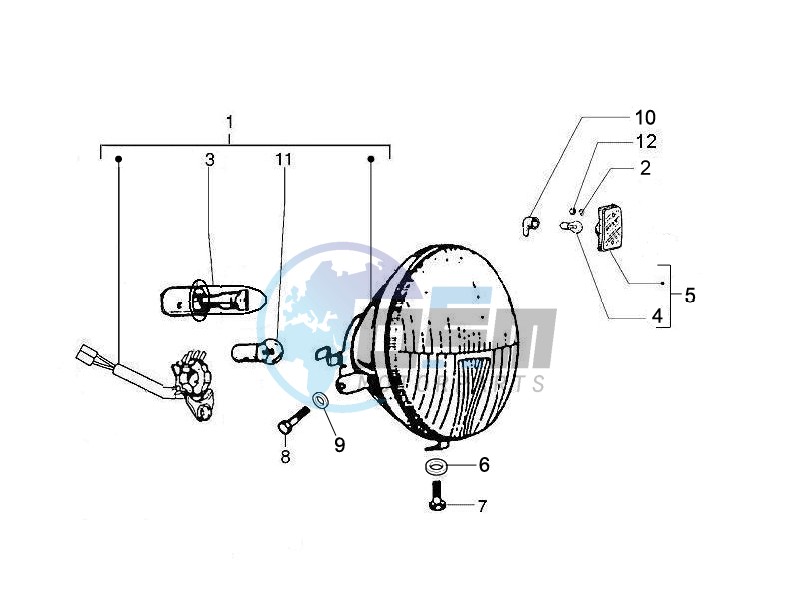 Front headlamps - Turn signal lamps