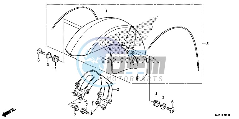 FRONT FENDER (VT750C/CA/CS)