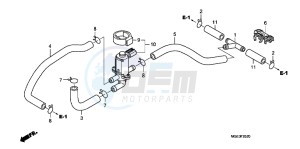 VFR1200FD VFR1200F UK - (E) drawing AIR INJECTION CONTROLVALVE